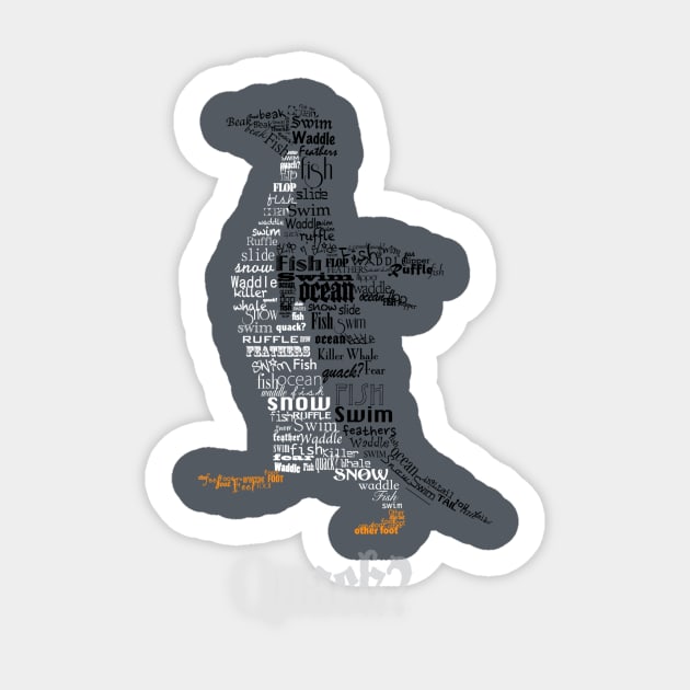 The Worst Duck Ever Sticker by PenguinDesigns